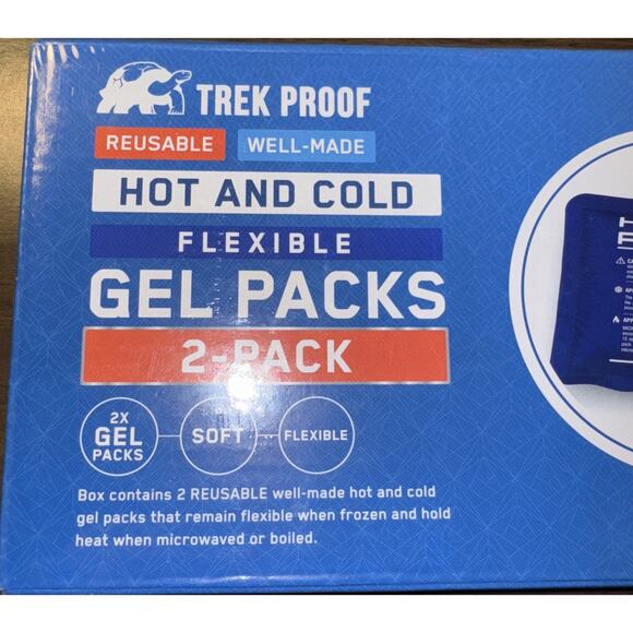 Set of 2 Reusable Hot and Cold Packs Soft and Flexible New Sealed - Picture 2 of 6